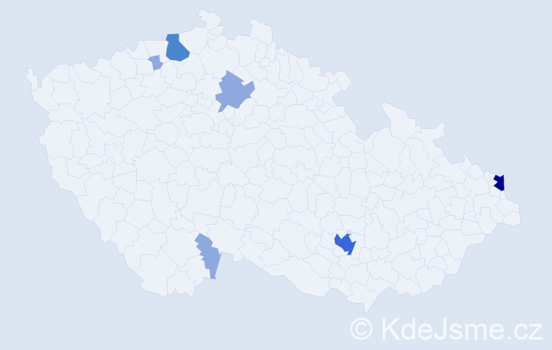 Příjmení: 'Triebl', počet výskytů 17 v celé ČR
