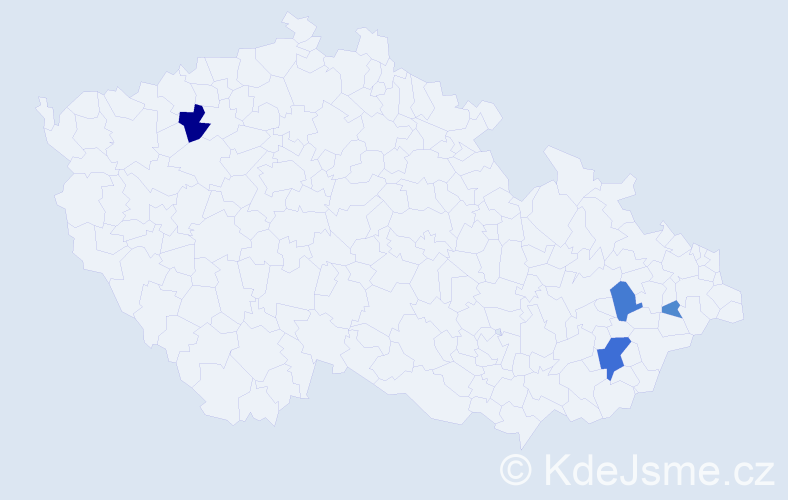 Příjmení: 'Görigová', počet výskytů 11 v celé ČR