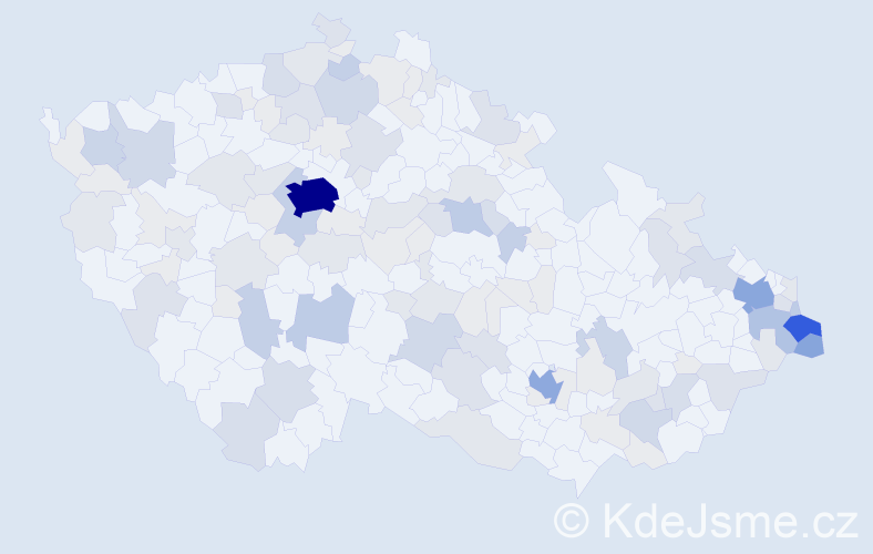 Příjmení: 'Borská', počet výskytů 399 v celé ČR