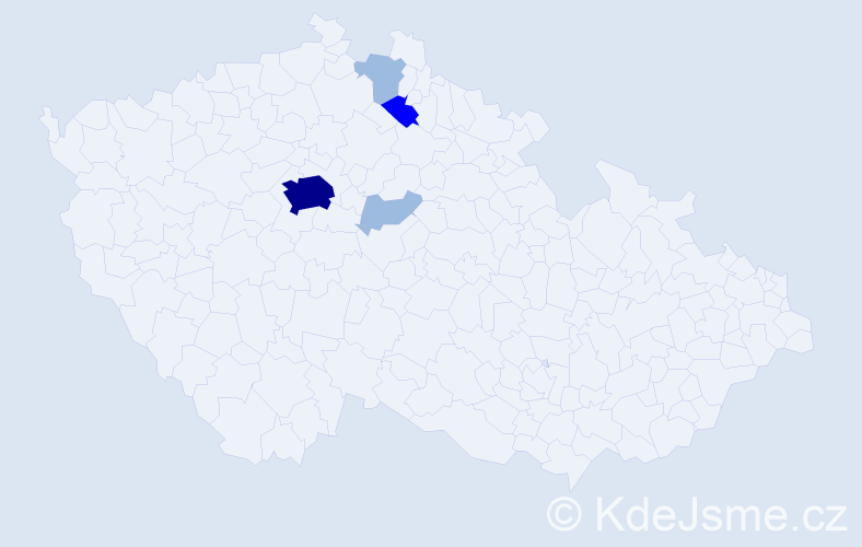 Příjmení: 'Telychko', počet výskytů 9 v celé ČR