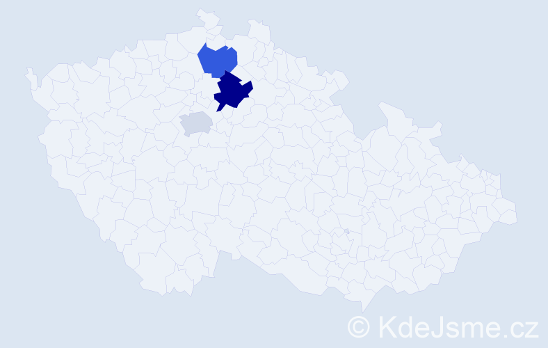 Příjmení: 'Breinlová', počet výskytů 8 v celé ČR