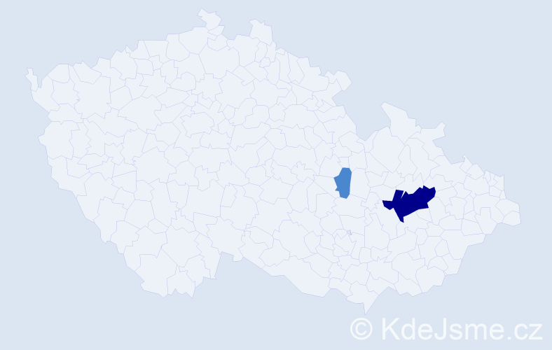 Příjmení: 'Buriad', počet výskytů 4 v celé ČR