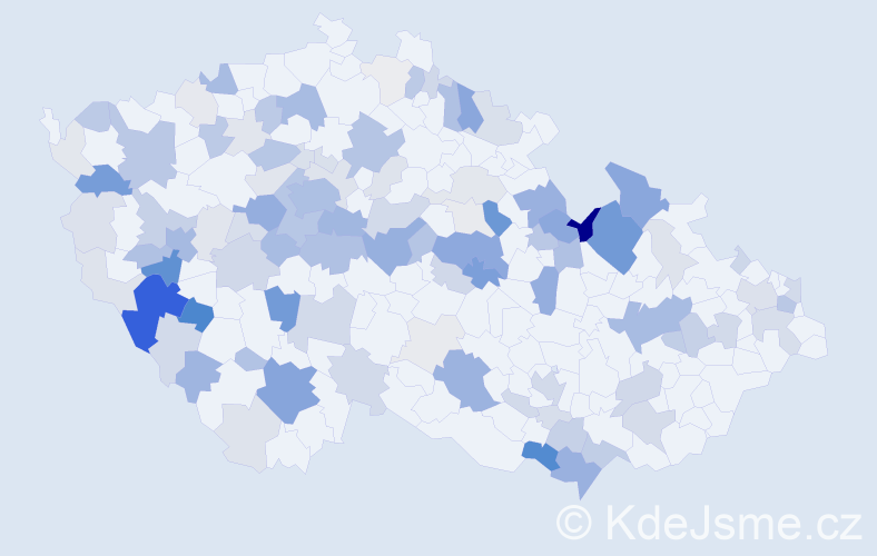 Příjmení: 'Mikulášová', počet výskytů 393 v celé ČR
