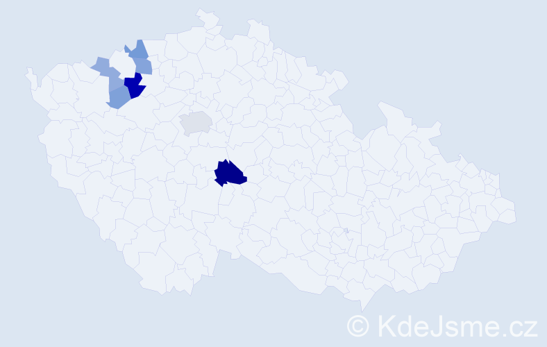 Příjmení: 'Steppan', počet výskytů 28 v celé ČR