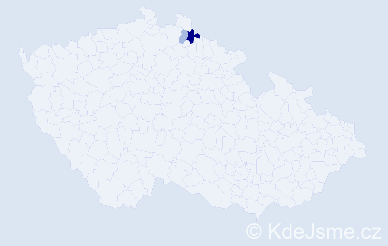 Příjmení: 'Brezarová', počet výskytů 11 v celé ČR