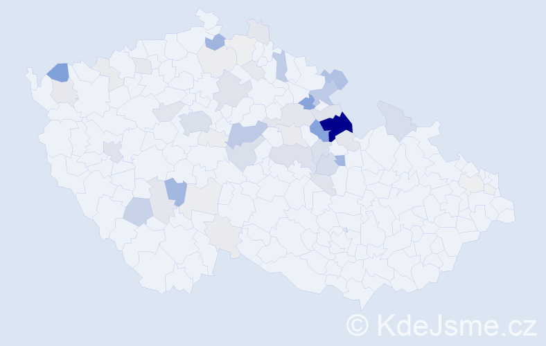 Příjmení: 'Čižinský', počet výskytů 206 v celé ČR