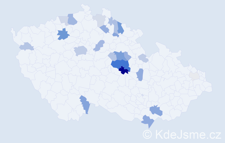 Příjmení: 'Alinčová', počet výskytů 92 v celé ČR
