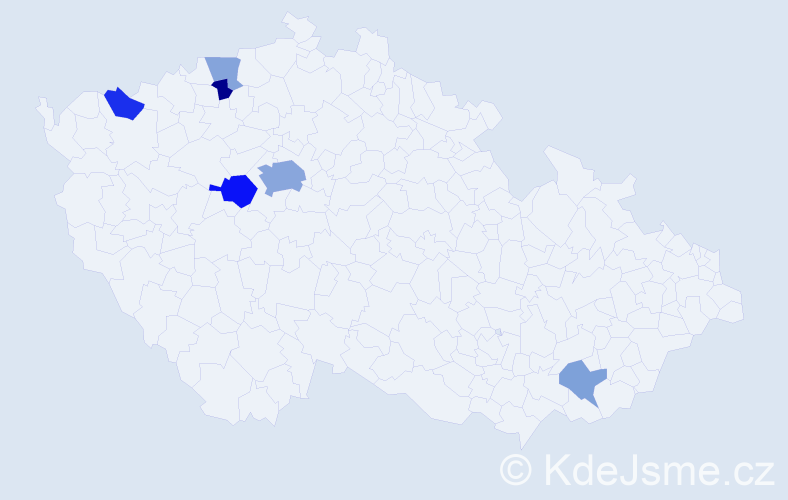 Příjmení: 'Babaev', počet výskytů 13 v celé ČR