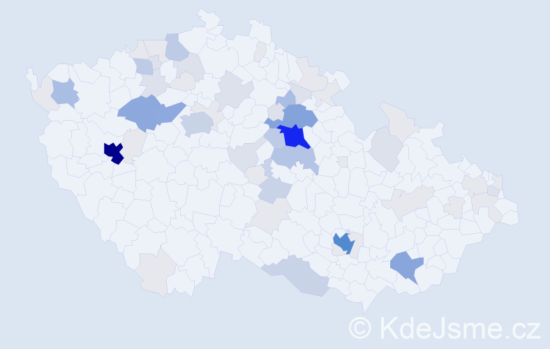 Příjmení: 'Banda', počet výskytů 234 v celé ČR