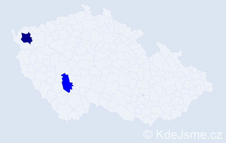 Příjmení: 'Klarnerová', počet výskytů 11 v celé ČR