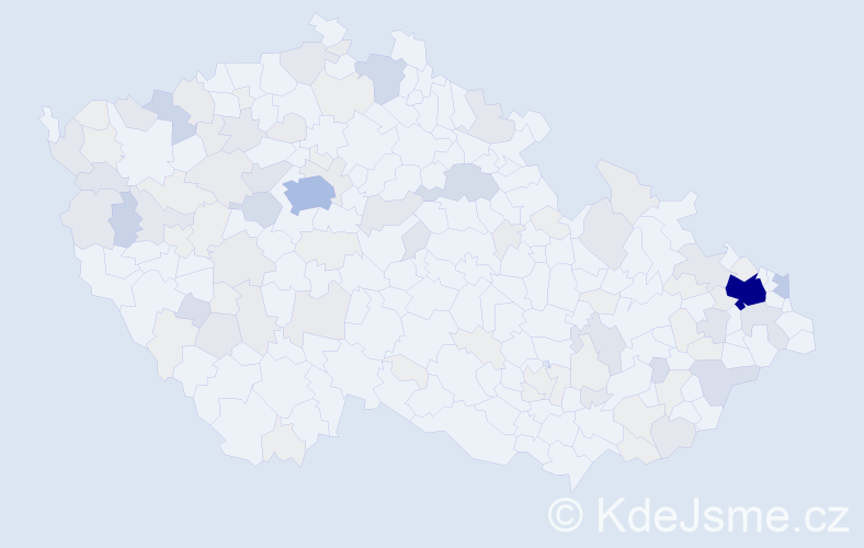 Příjmení: 'Leško', počet výskytů 328 v celé ČR