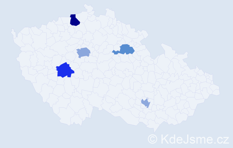 Příjmení: 'Fedchyshyn', počet výskytů 8 v celé ČR