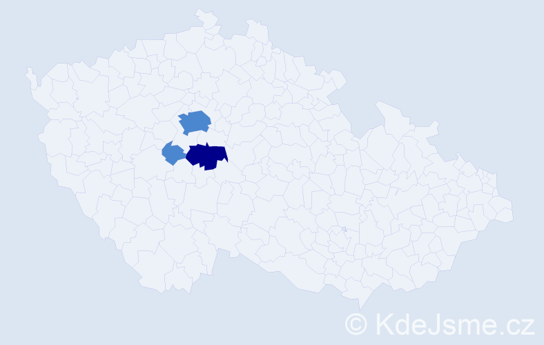 Příjmení: 'Vintner', počet výskytů 5 v celé ČR