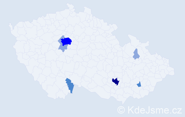 Příjmení: '"Da Costa"', počet výskytů 15 v celé ČR