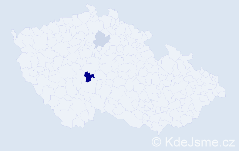 Příjmení: 'Booij', počet výskytů 6 v celé ČR