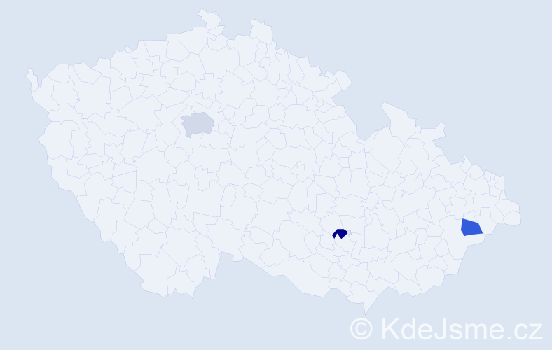 Příjmení: 'Kamal', počet výskytů 4 v celé ČR