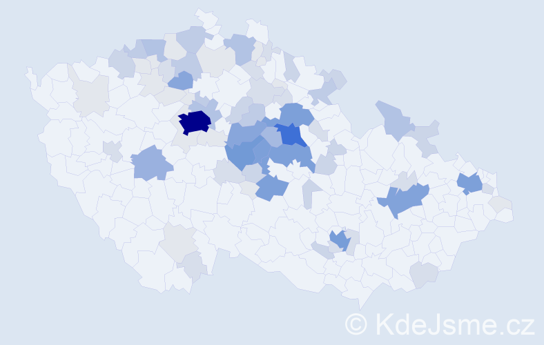 Příjmení: 'Čepek', počet výskytů 299 v celé ČR