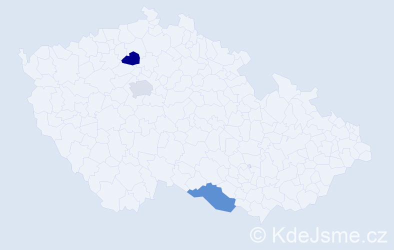 Příjmení: 'Khash Erdene', počet výskytů 3 v celé ČR