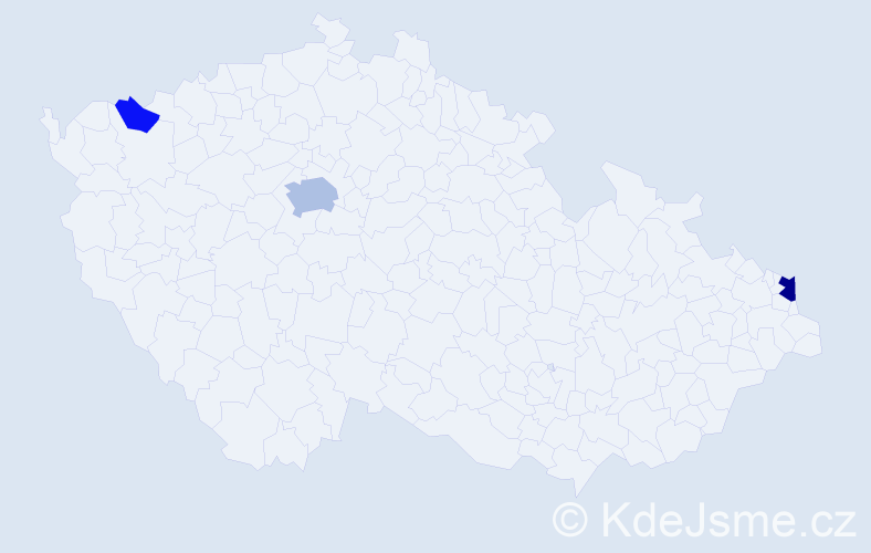 Příjmení: 'Durica', počet výskytů 8 v celé ČR