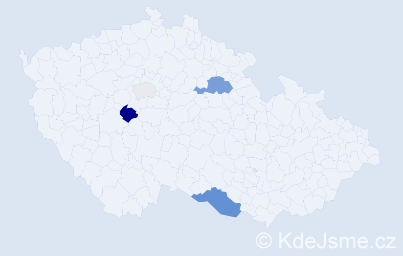 Příjmení: 'Ambrozyak', počet výskytů 9 v celé ČR