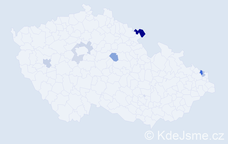 Příjmení: 'Plocicová', počet výskytů 12 v celé ČR