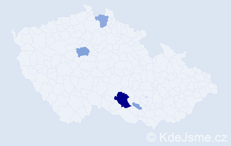 Příjmení: 'Mytyska', počet výskytů 13 v celé ČR