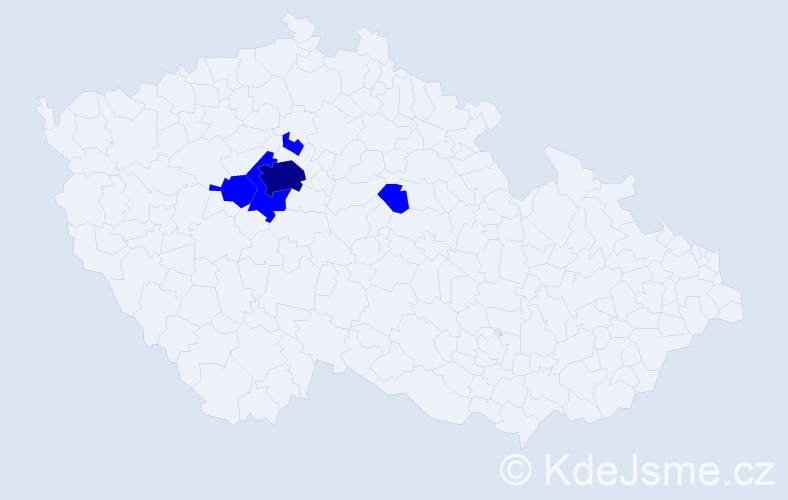 Příjmení: 'Ivashchuk', počet výskytů 6 v celé ČR