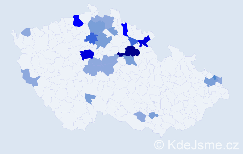 Příjmení: 'Višňáková', počet výskytů 66 v celé ČR