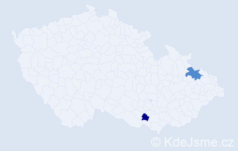Příjmení: 'Štellarová', počet výskytů 4 v celé ČR