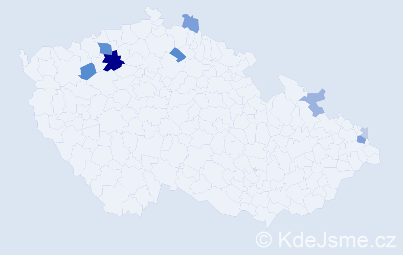 Příjmení: 'Goreová', počet výskytů 18 v celé ČR