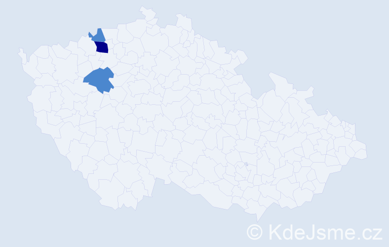 Příjmení: 'Záluhová', počet výskytů 5 v celé ČR