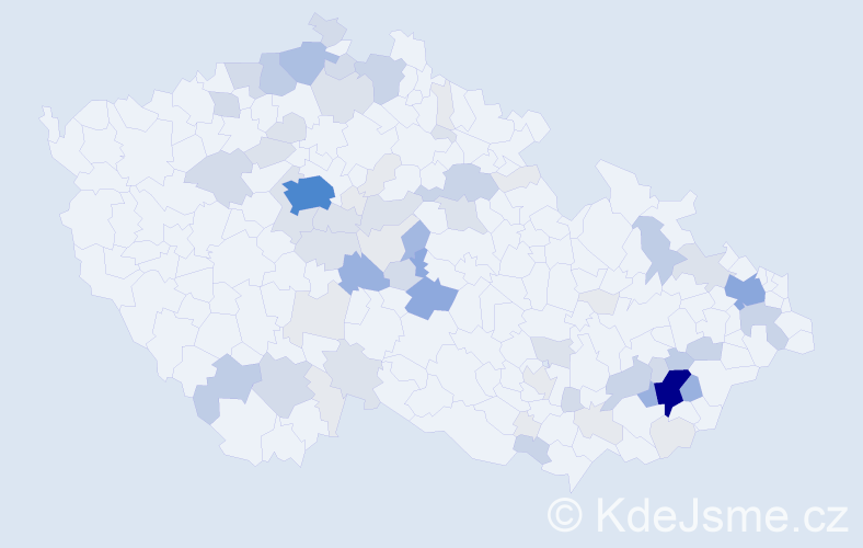 Příjmení: 'Marušák', počet výskytů 246 v celé ČR