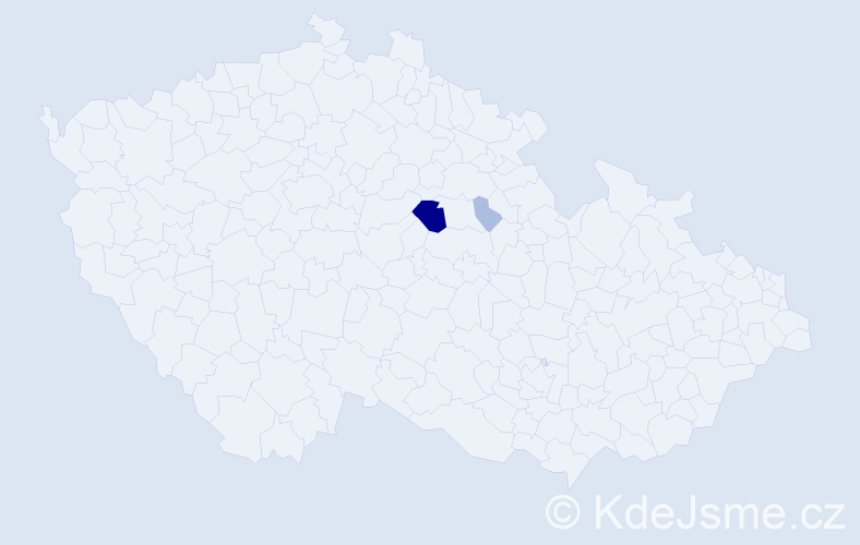 Příjmení: 'Kothová', počet výskytů 11 v celé ČR