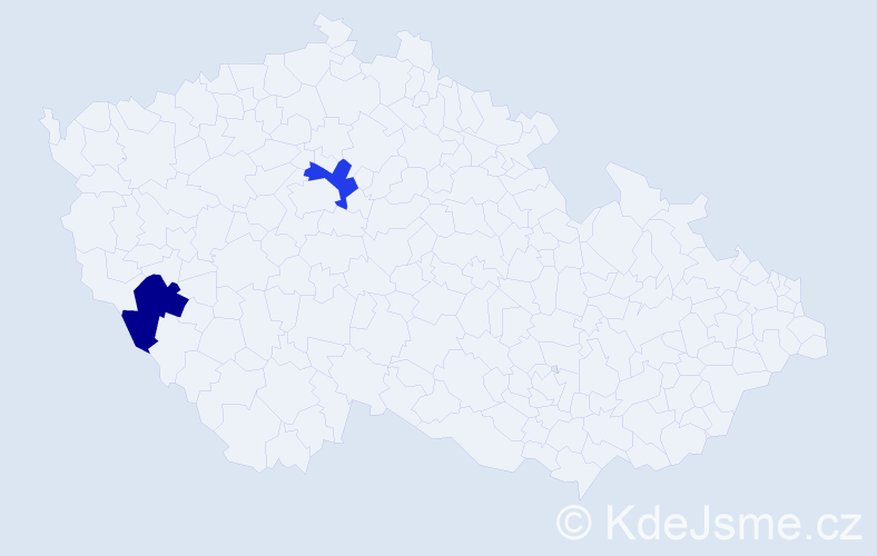 Příjmení: 'Satsyuk', počet výskytů 2 v celé ČR