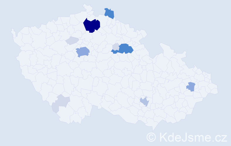 Příjmení: 'Bendig', počet výskytů 43 v celé ČR