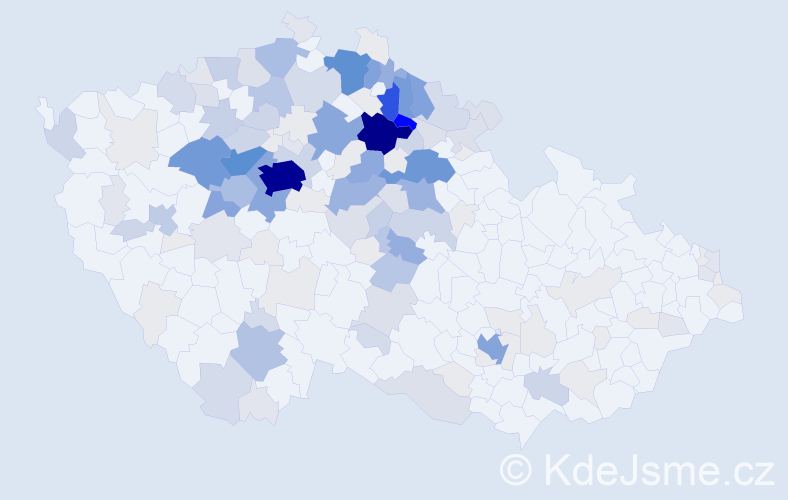 Příjmení: 'Fejfar', počet výskytů 732 v celé ČR