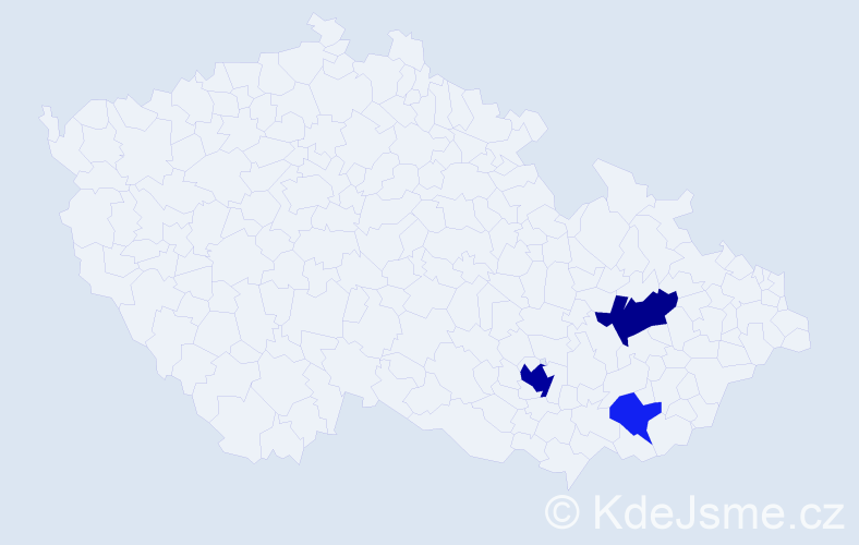 Příjmení: 'Kühler', počet výskytů 7 v celé ČR