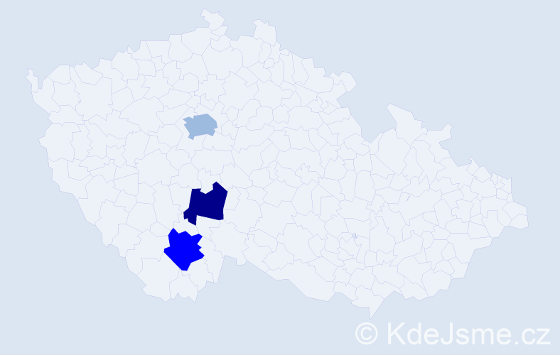 Příjmení: 'Makočová', počet výskytů 8 v celé ČR