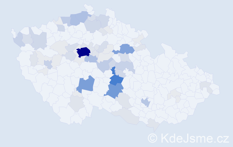 Příjmení: 'Zachariáš', počet výskytů 277 v celé ČR
