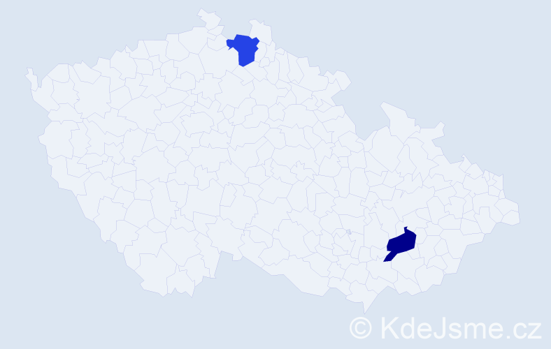 Příjmení: 'Solčianska', počet výskytů 2 v celé ČR