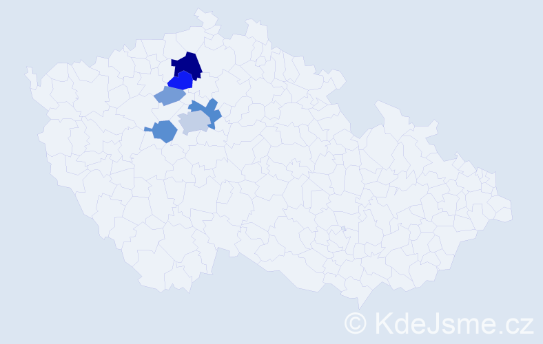 Příjmení: 'Brekhliychuk', počet výskytů 18 v celé ČR