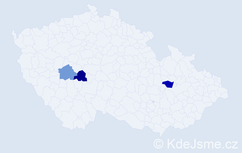 Příjmení: 'Bucák', počet výskytů 3 v celé ČR