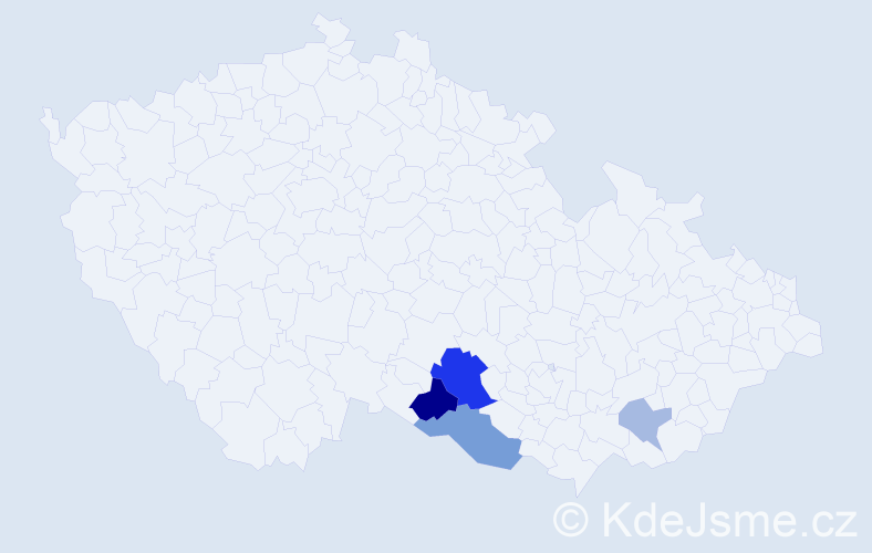 Příjmení: 'Blaise', počet výskytů 9 v celé ČR