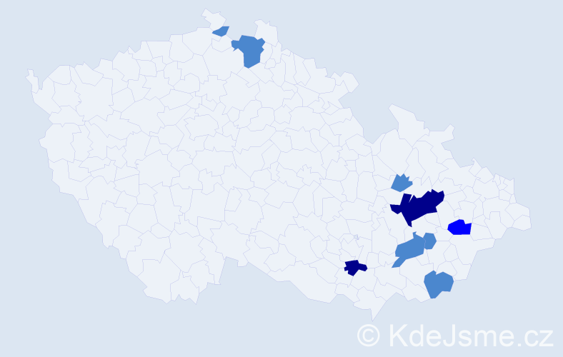 Příjmení: 'Blumajer', počet výskytů 14 v celé ČR