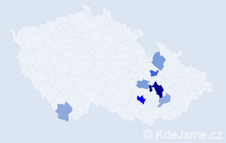 Příjmení: 'Rozmánek', počet výskytů 22 v celé ČR