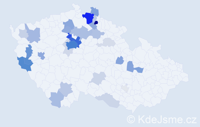 Příjmení: 'Yarema', počet výskytů 113 v celé ČR