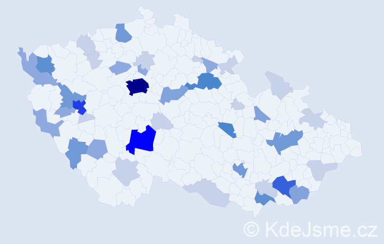 Příjmení: 'Roch', počet výskytů 119 v celé ČR