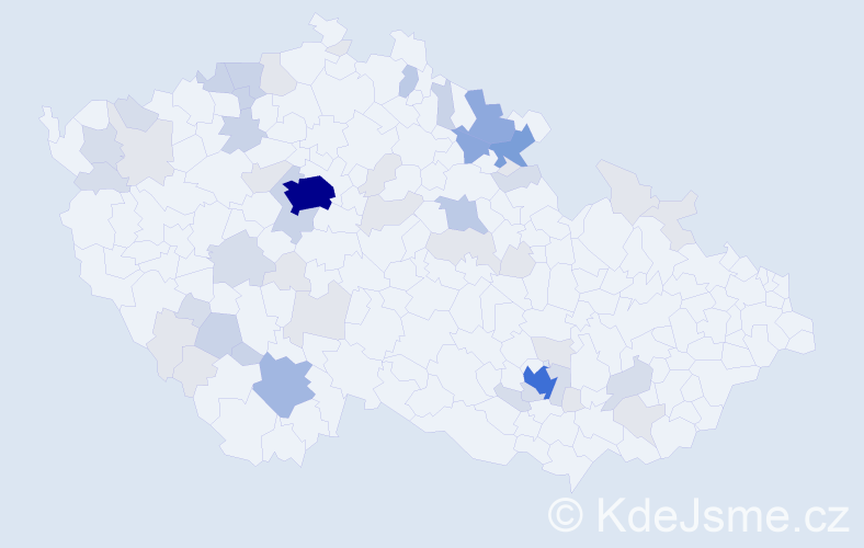 Příjmení: 'Friedová', počet výskytů 159 v celé ČR