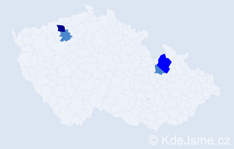 Příjmení: 'Breckl', počet výskytů 11 v celé ČR