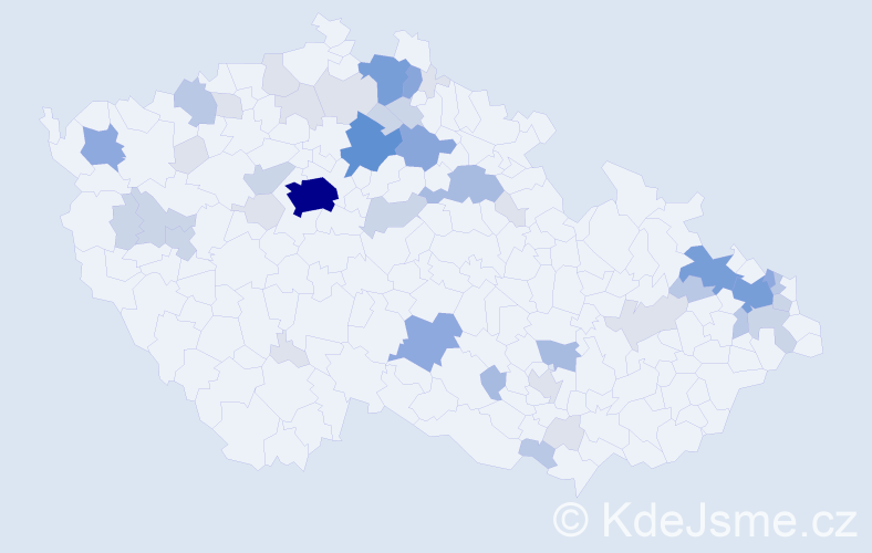 Příjmení: 'Ruta', počet výskytů 146 v celé ČR